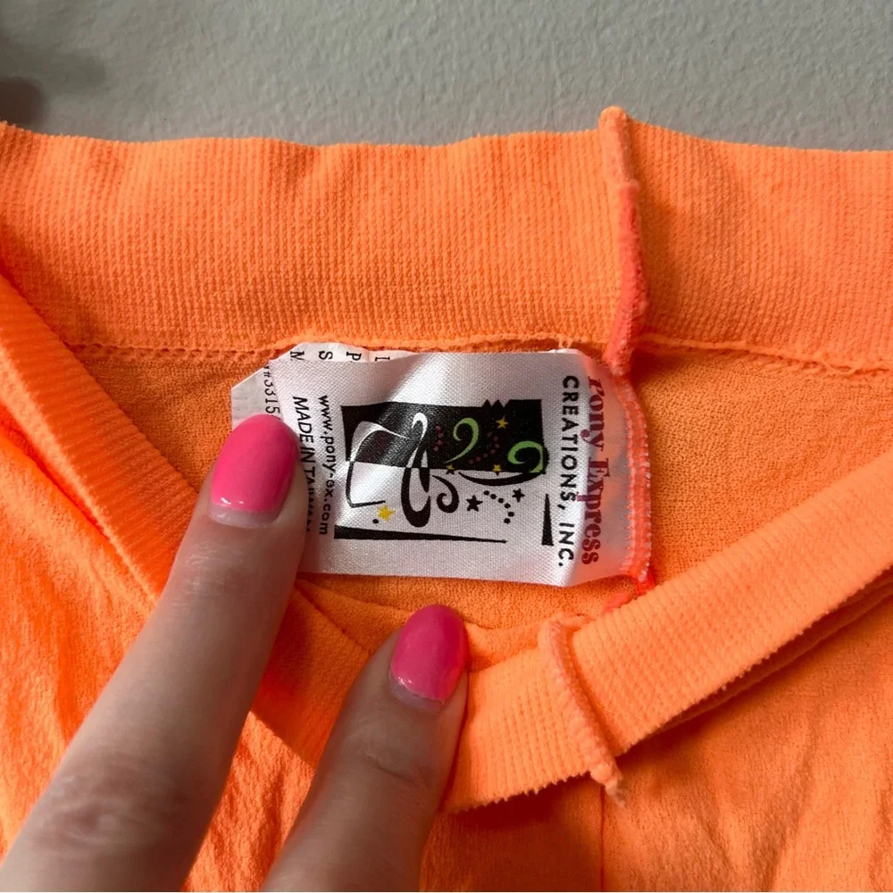 Halloween Tights by Pony Express Creations Orange Black Striped Size S/M Girls